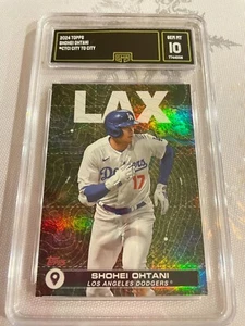 SHOHEI OHTANI DODGERS 2024 TOPPS CITY TO CITY # CTC1 GRADED 10 L@@@K - Picture 1 of 2