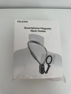 TELESIN Silicone Neck Mount Magnetic Selfie Stick Neck Phone  Holder for iPhone - Image 1 of 3