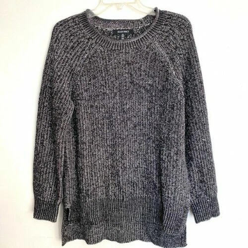 Ellen Tracy Ladies' Womens Roll Neck Sweater Black Marl Medium