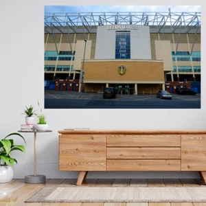 Calcomanía de póster con vista 3D del estadio Leeds United Football Club Stadium A595 - Imagen 1 de 2