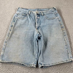Vintage Mens Shorts 32 Marithe Francois Girbaud Blue Denim Baggy Y2K Stains - Picture 1 of 15