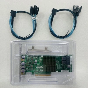 Supermicro S3008L 9300-8I 12Gbps HBA IT mode ZFS FreeNAS unRAID+2*SFF-8643 SATA - Picture 1 of 6