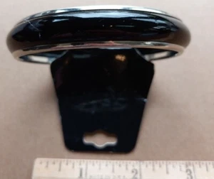 3" BANGLE BRACELET BLACK & SILVER TONE NWT - Picture 1 of 4