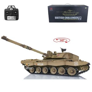 1/16 2.4G Henglong Challenger II 3908 7.0 Plastic RC Tank RTR W/ Smoke Sound - Picture 1 of 12