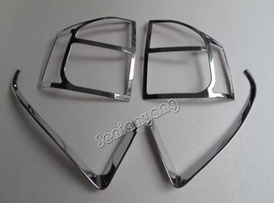 Front + Rear Light Lamp Cover Trim Chrome for 2011-2016 JEEP Compass Full set - Picture 1 of 5