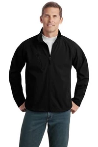 Port Authority Mens Big & Tall Long Sleeve Textured Soft Shell Jacket TLJ705 - Picture 1 of 2