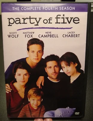 PARTY OF FIVE Complete Fourth 4th Season 4 Four DVD Teen Family Drama 5 RARE OOP - Image 1 of 2