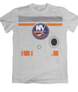 CAMISA NY ISLANDERS STAR WARS SGA XL THE LAST JEDI BB8 NHL HOCKEY - Imagen 1 de 2