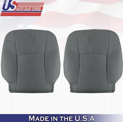 2013 to 2018 For Dodge Ram 3500 SLT Driver Passenger Top Cloth Seat Covers Gray - Image 1 of 4