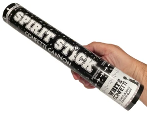 SPIRIT STICK BLANCO CONFETI CAÑÓN dispara papel en tubo de aire efecto etapa de nieve - Imagen 1 de 6