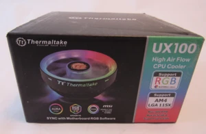 Thermaltake UX 100 Air Cooler ARGB | Quiet 120 mm PWM Fan | for Intel and AMD - Picture 1 of 4