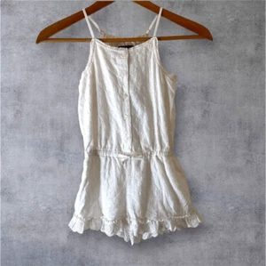 Polo Ralph Lauren White Eyelet Kids Romper Pull On Cotton Girly NWT Sz 4T - Picture 1 of 5