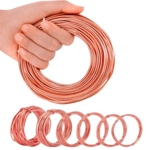 0,1-5 mm 99,99% rosso rame filo rame bobina filo conduttivo superfine - Foto 1 di 10