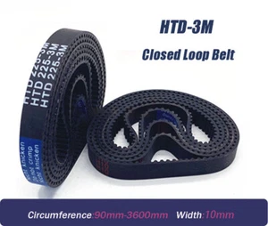 HTD-3M - zamknięty pasek rozrządu - pasek o szerokości 10 mm -closed belt-drukarka 3D CNC - Zdjęcie 1 z 7