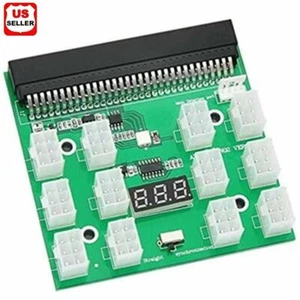 12 X 6Pin Power Supply Adapter HP Server GPU LED 12V Breakout Board Converter - Picture 1 of 7