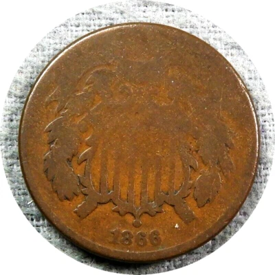 elf Two Cents   1866   Reconstruction Era  033 - Image 1 of 2