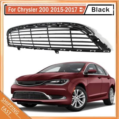 For 2015-2017 Chrysler 200 Lower Bumper Grille Plastic Front Grill CH1036134 - Imagem 1 de 4