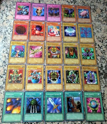 YU-GI-OH Yugioh LOT of 25 Collection 1996 Cards No Duplicates Great for Resale $ - Image 1 of 2
