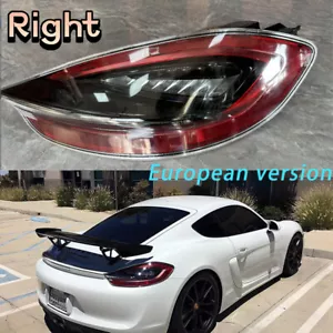 RH For Porsche Boxster 981 Cayman 981 Boxster RED TINTED LED Tail Light 2012-16 - Picture 1 of 13