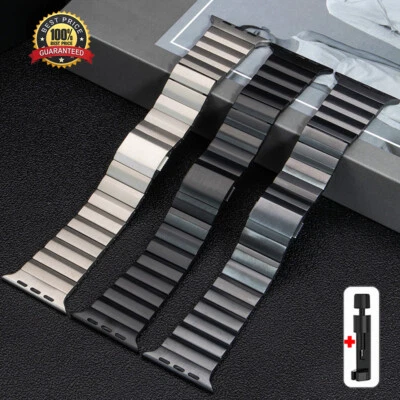Titanium Band For Apple Watch Ultra 11 10 9 8 49mm 42-46mm Magnetic Buckle Strap