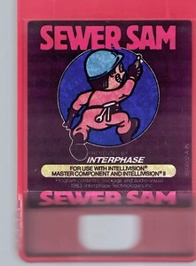 SET OF TWO RED INTELLIVISION CARTRIDGES 1983 : SEWER SAM & BLOCKADE RUNNER - Picture 1 of 2