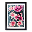 Flowers Water No.4 Wall Art Print Framed Canvas Picture Poster Decor Living Room
