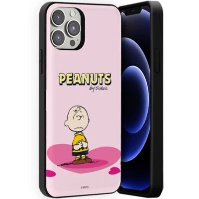 Funda puerta tarjeta corazón Snoopy para iPhone 13 12 11 XS 7/8/SE2/SE3 + Pro Max mini Foto 1 de 4