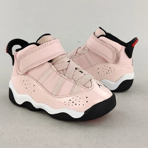 Air Jordan 6 Rings Infant/Toddler Size 5C Atmosphere Pink Sneakers - Picture 1 of 10