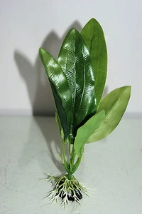 Aquarium Green Plants With Roots x 2 Pieces Approx 20 cms Tall 56H To Clear - Picture 1 of 6