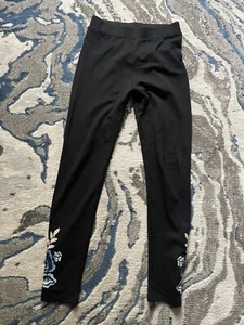 STAR By Julien Macdonald black embroidered leggins 10 - Picture 1 of 3