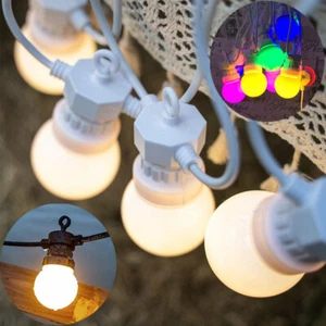 8m 13m Garland Mains Power Globe String Lights Festoon Party Yard Garden Wedding - Picture 1 of 84