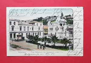 AK VALPARAISO in Chile 1907 Plaza Intendencia und Denkmal Arturo Prat ( 36303 - Bild 1 von 2