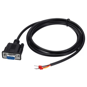 22AWG DB9 Female to 235 Bare Wire with 3 Wiring Terminals,4.9 ft - Afbeelding 1 van 6