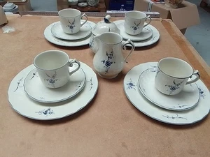 Villeroy Boch Alt Luxemburg Kaffeegeschirr Für 4 Personen Sehr Gut Erhalten - Bild 1 von 4