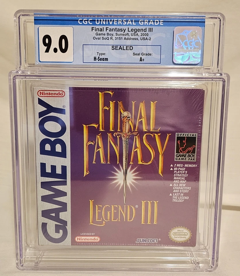 Nintendo Game Boy Final Fantasy Legend III (3) Sunsoft CGC 9.0 A+ Seal - Image 1 of 4