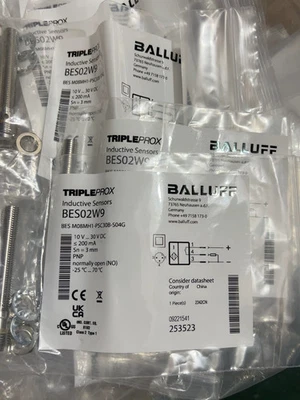 New Proximity Sensor 10-30VDC 200mA For BALLUFF BES02W9 BES M08MH1-PSC30B-S04G - Image 1 of 2