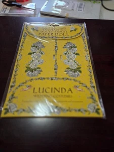 The Enchanted Dolls' House Paper Doll Lucinda Wedding Costumes, New! - Picture 1 of 2