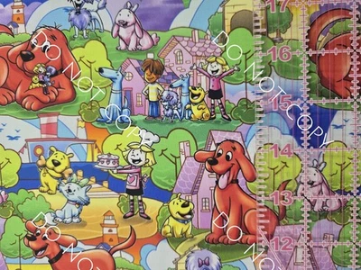 Custom 100% Cotton Woven Fabric Clifford Big Red Dog By The 1/4 Yard 9x56  - Image 1 of 2