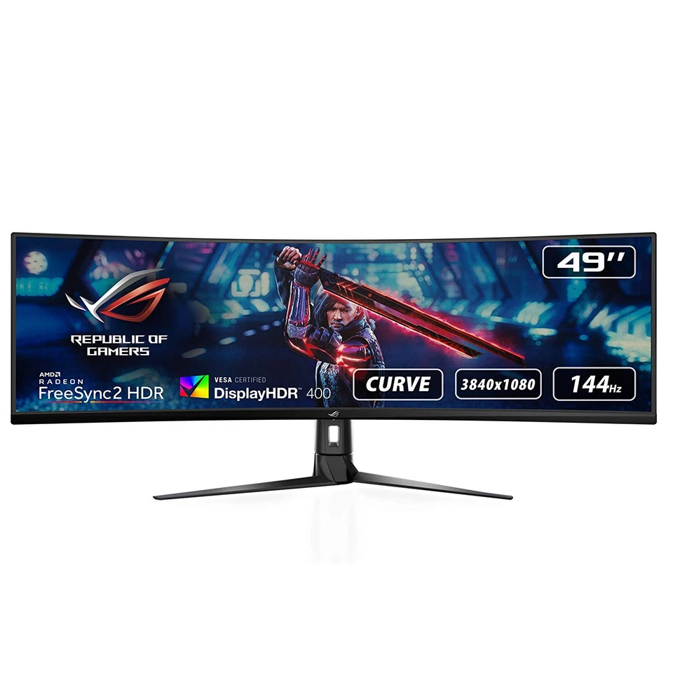 Asus XG49VQ 49In Uw Led Curved Monitor - Image 1 of 1