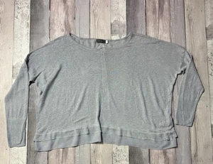 Mint Velvet Blue Jumper With Linen Trim Women’s Uk 16 F2 - Picture 1 of 15