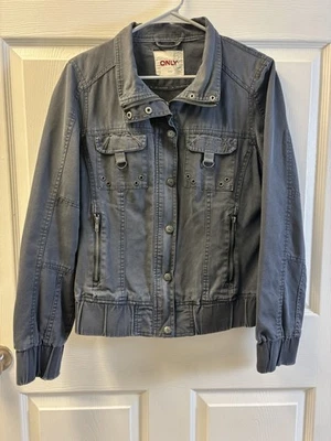 Abrigo grande estilo motociclista gris Only Saints And Sinners Foto 1 de 4