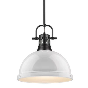 Golden Duncan 15" Pendant Light in Black - Picture 1 of 4
