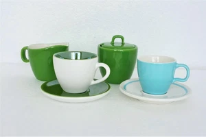 Starbucks Mug Cup & Saucer Sets Sugar Creamer Set 7 pc Lot Espresso Size Cups - Picture 1 of 12