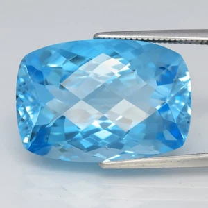 💎 20,56ct 19,3x13,5mm VS Kissen Natürlicher Blautopas - Brasilien Edelstein - Bild 1 von 4