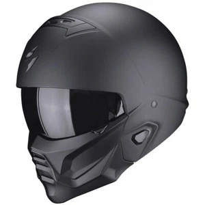 CASCO SCORPION EXO COMBAT 2 II MATT BLACK CASQUE HELMET NERO OPACO - Imagen 1 de 4