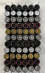 Hot Wheels - Matchbox Alloy Wheels Rubber Tires (10 Car Sets) 1/64 Real Riders - Picture 1 of 6