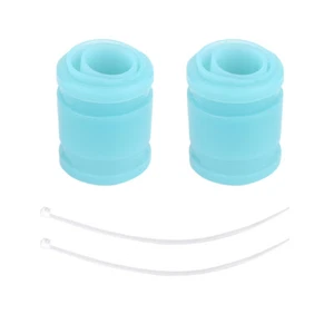 Light Blue 2pcs RC Exhaust Pipe Siliconeeeve For 1:10 Nitro On Road Car SD - Picture 1 of 10