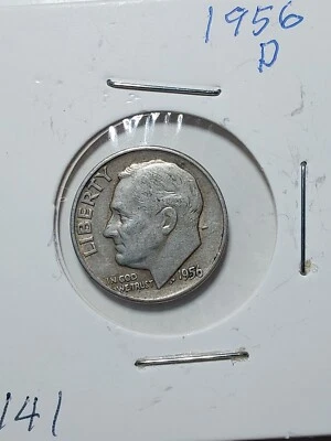 1956-D Roosevelt Dime 90% Silver - Image 1 of 2