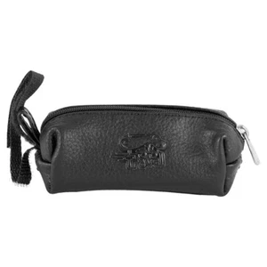 Show Tech Leather Travel Poop Bag Holder Soft Real Leather, 11x4x4xm, Black - Picture 1 of 4