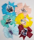 Character Themed 3" Hair Bow Lot Of 6